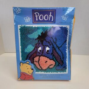 Winnie the Pooh EEYORE Latch Hook Kit WP0004 13" x 13" NEW Sealed